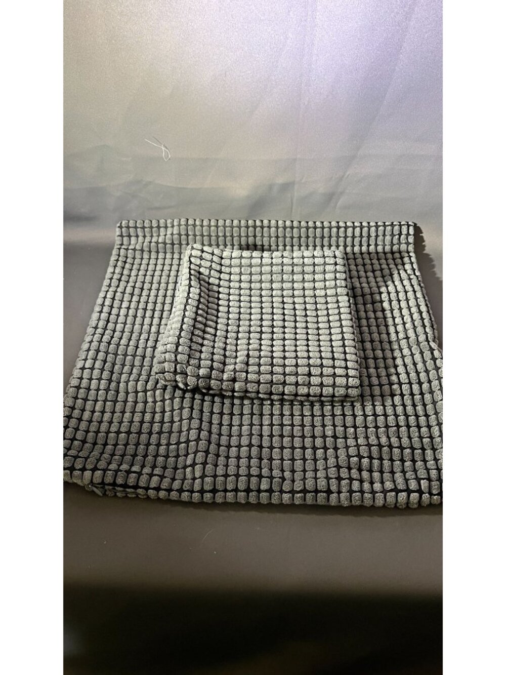 Decorative Textured Gray Pillowcases Set Of 2 Home Accents